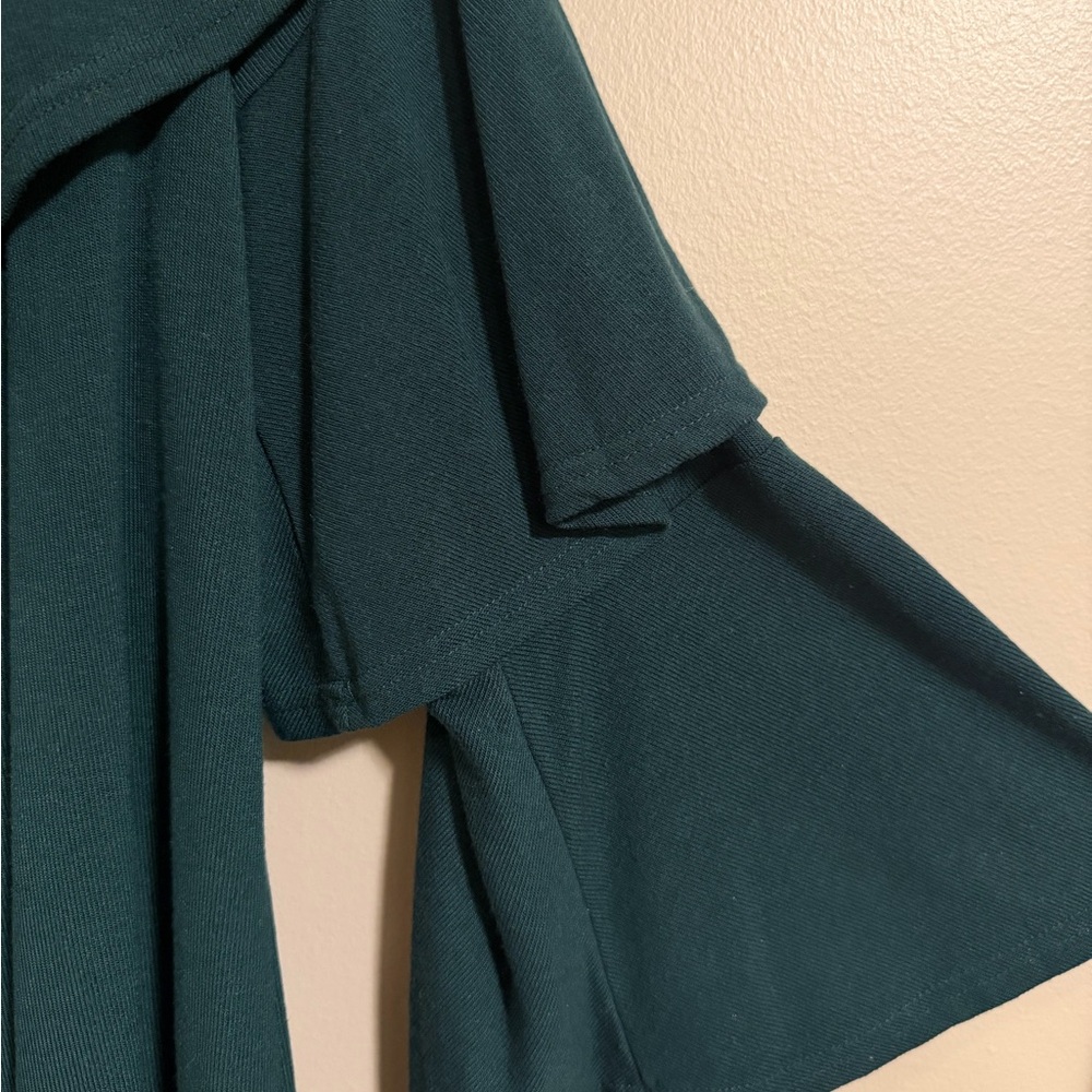 She + Sky Off-Shoulder Ruffle Tunic Sweater - Picture 5 of 7